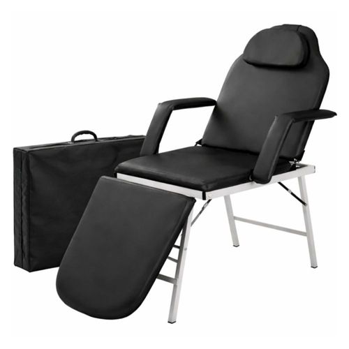 Camilla Masaje Silla Facial Premium Profesional Plegable Reclinable Reposapies Brazos Desmontables Acolchonada Bolsa Transporte Soporta 150Kg