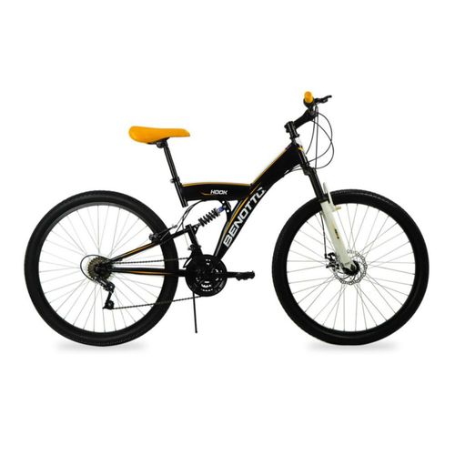 Bicicleta BENOTTO Montaña HOOK R27.5 18V. Hombre DS Frenos Delantero Disco Mecanico/Trasero 'V' Acero Negro Talla:UN