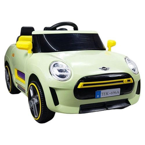Montable Electrico para Niños Cooper con Control Remoto Luz Led 12v - Verde