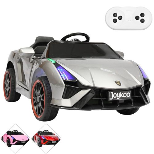 Montable Electrico para Niños Carro Deportivo Bluetooth Luz Led Control Remoto 12v - Gris