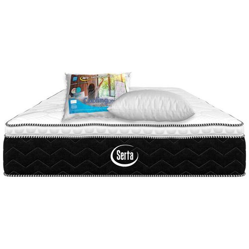 Colchón Matrimonial Serta Colchoneta Ortopédic + Almohada Memory Foam