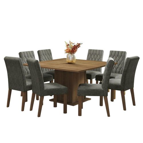 Juego de Comedor Leila Madesa Mesa y 8 Sillas MG