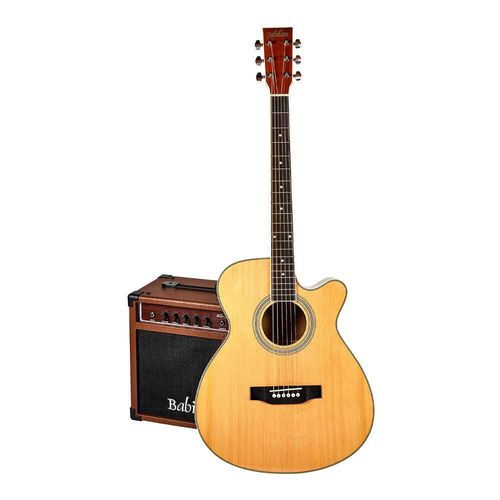 Paquete de guitarra electroacústica babilon granada ce-npk con amplificador