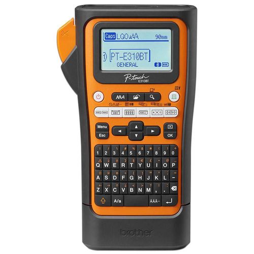 Rotuladora Portátil Industrial Brother PT-E310BTVP con batería recargable, Soporta Cintas de hasta 18mm, 180dpi.