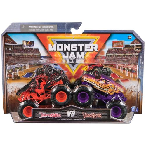 Monster Jam ThunderROARus vs. Velociraptor: camiones 1:64