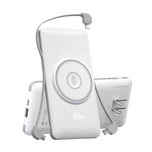 Cargador portátil LUCKYFELLOW de 10000 mAh con carga inalámbrica magnética