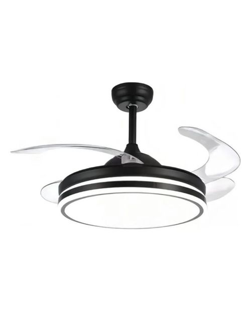 Ventilador de Techo con Luz LED y Aspas Retráctiles Silencioso