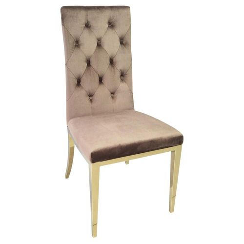 Silla Lena Capitonada - Topo y Oro