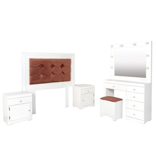 Recamara King Size Bejar - Blanco