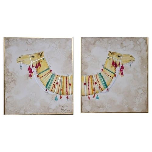 Cuadro Decorativo Diptico Camellos