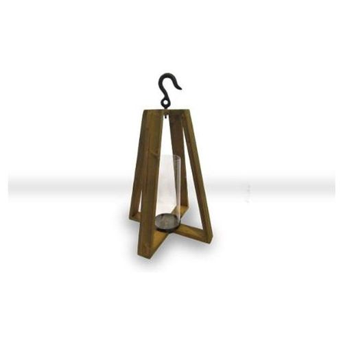 Candil Madera  Metal Con Gancho  - Oro Antiguo