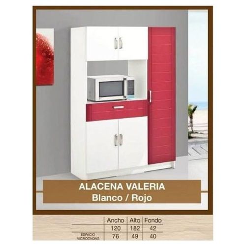 Alacena Valeria - Blanco / Rojo