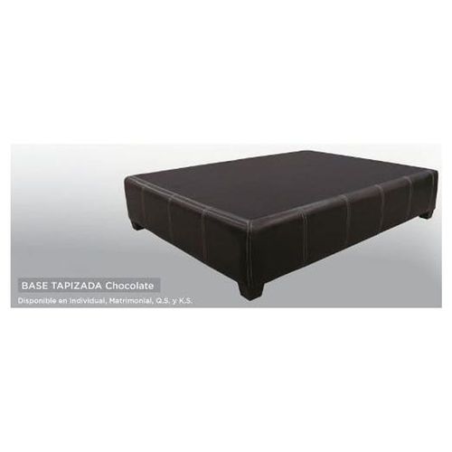 Base Tapizada Queen Size - Chocolate