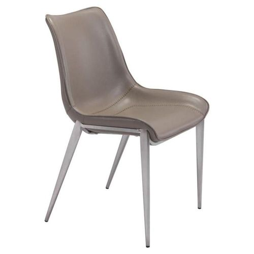 Silla de Comedor Magnus Gris/Acero