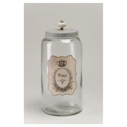 Bombonera Gde - Beige, Transparente