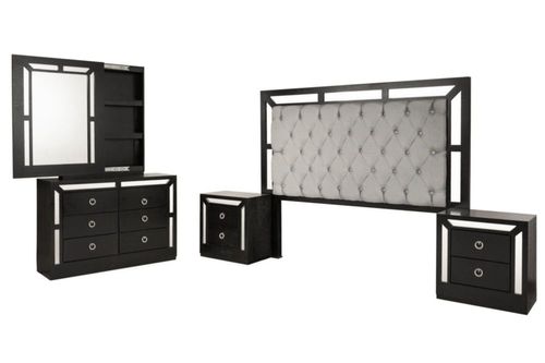 Recamara KS 4 Piezas Emilia Chocolate Kessa Muebles