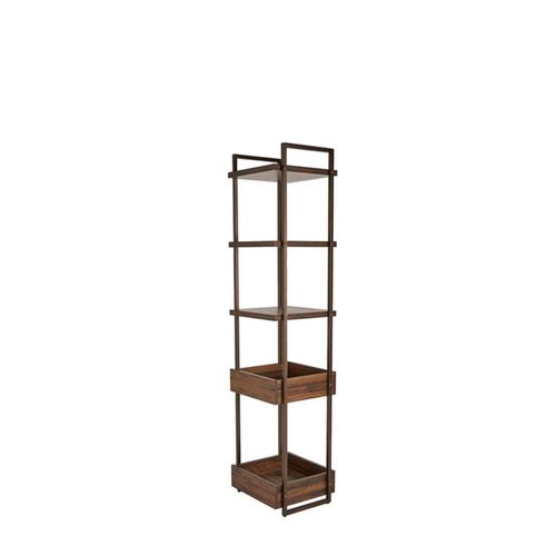 Librero Irina Nogal Rustico Kessa Muebles