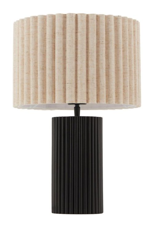 Lampara de Mesa Aurora Negro Kessa Muebles