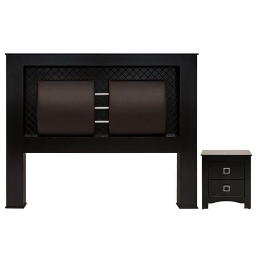 Cabecera KS con un buro Zafra Chocolate Kessa Muebles