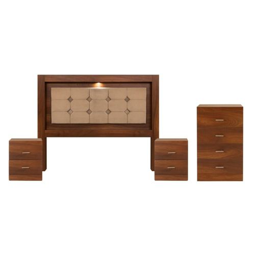 Recamara KS 4 Piezas Sin espejo Kirena Parota Kessa Muebles