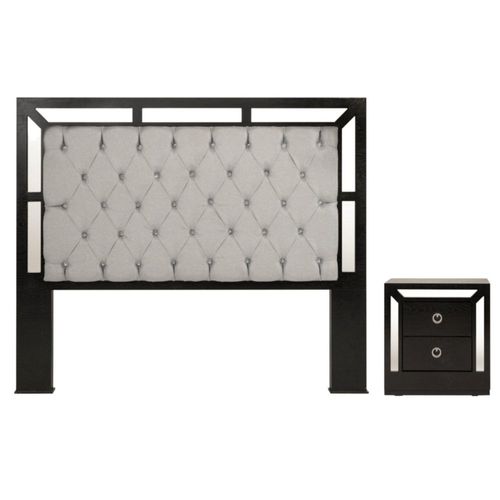 Cabecera KS con un buro Emilia Chocolate Kessa Muebles