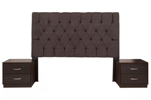 Recamara KS 3 piezas Eva Chocolate Kessa Muebles