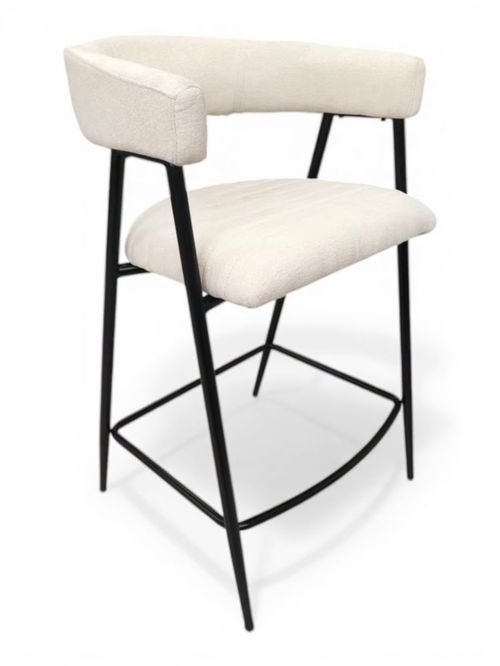 Banco de barra Molde Beige y Negro Kessa Muebles