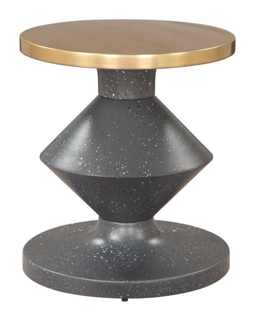 Mesa Lateral Litar Negro Kessa Muebles