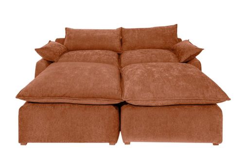 Sala con 2 taburetes Nabu Terracota Kessa Muebles