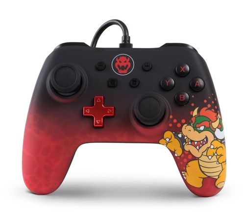 Control con cable PowerA Edición Bowser para Nintendo Switch