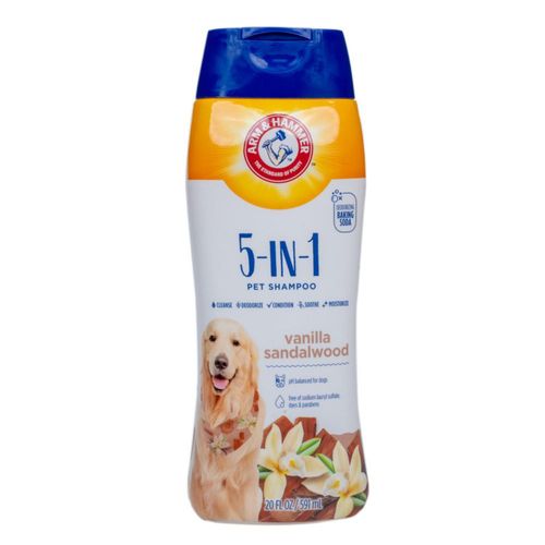 Shampoo para perros Arm & Hammer 5 en 1 Vainilla 591 ml