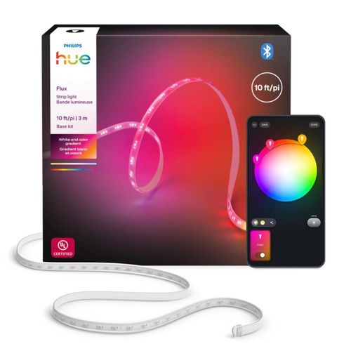 Tira de luz LED Philips Hue Flux de 3 m RGBWWIC con control por app