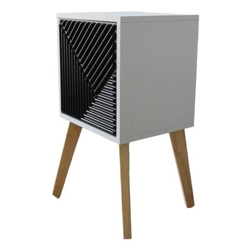 Buro Recamara Mueble Patas Minimalista Ensamblado Negro