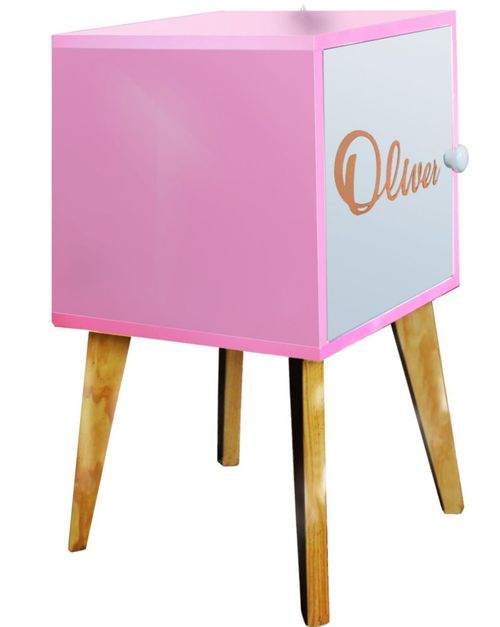 Buro Recamara Noche Led Nombre Personalizable Varios Colores
