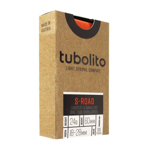 Camara para bicicleta r700 x18/28 fra 60mm s-tubo tubolito