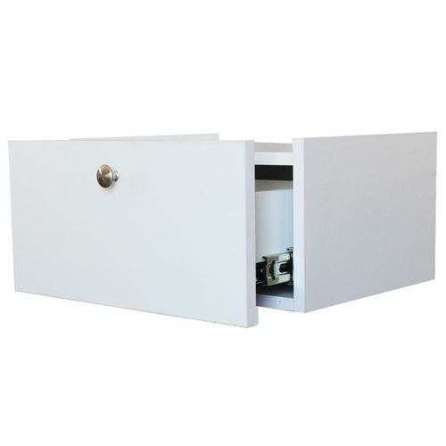 Buro mesa Recamara cajonera flotante blanco