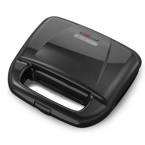 Waflera Black + Decker para 2 waffles con placas de teflón