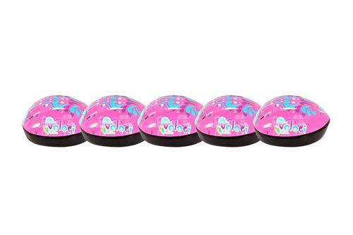 Paquete de 5 Cascos Protección Infantil Bicicleta Rodada 12 Veloci Girls