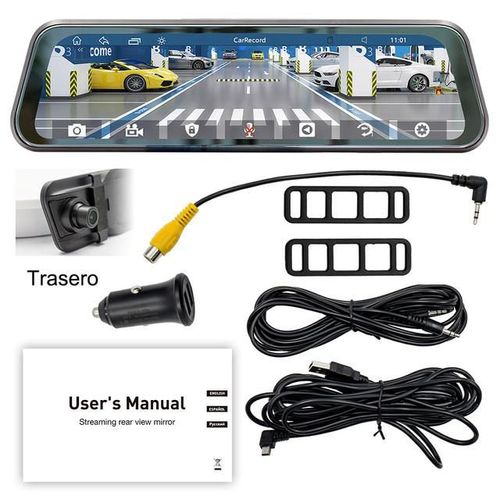 Dash Camara para Auto，4K Dashcam Cámara Coche con WiFi y GPS Camara Coche，con Visión Nocturna  y WiFi，Control de App, Grabación en Bucle，HOGAWAY