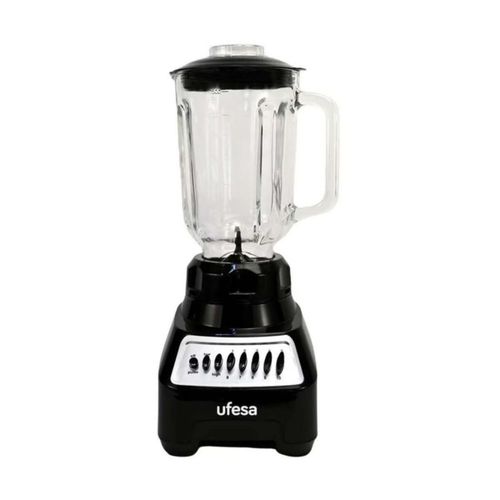 Licuadora Ufesa Vaso de Vidrio 1.5 Litros Negra con Accesorios BS7020-MG5294