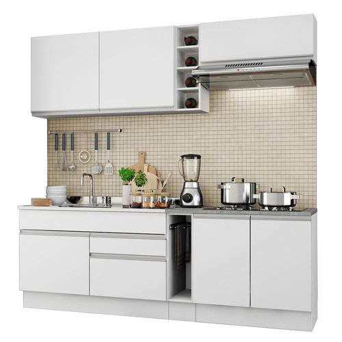 Cocina Modular Parma 220 cm Blanco Madesa