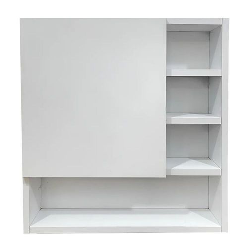 Botiquin Repisa Mdf 50cm Pared Organizador Baño Blanco