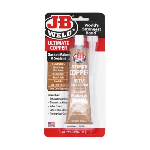 J-B Weld, Ultimate Copper, Sellador y Creador de Junta de Silicona RTV, 32325, 85gr.