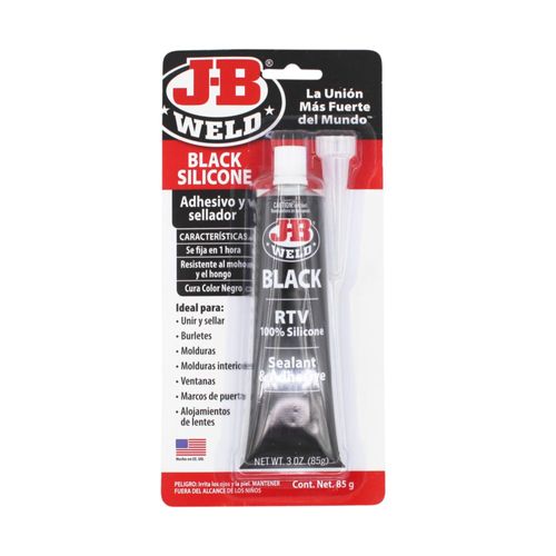 J-B Weld, Sellador y Adhesivo de Silicon Negro, 31319SPA, 85gr.