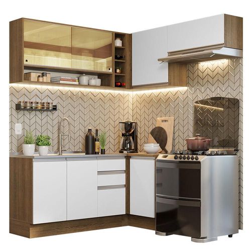 Cocina Esquinera Glamy 349 cm Madesa 06