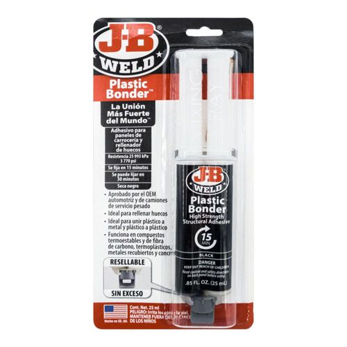 J-B Weld, Adhesivo Plastico Negro, 50139SPA, 25ml.