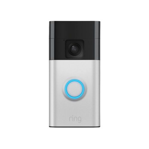 Timbre con Cámara Inalámbrico Ring Níquel Satinado