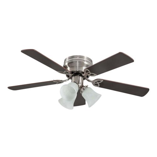 Coolfan Ventilador de Techo de Madera de 42 Pulgadas con Luz y 5 Aspas Reversibles con Control de Cadena, Modelo Brisa