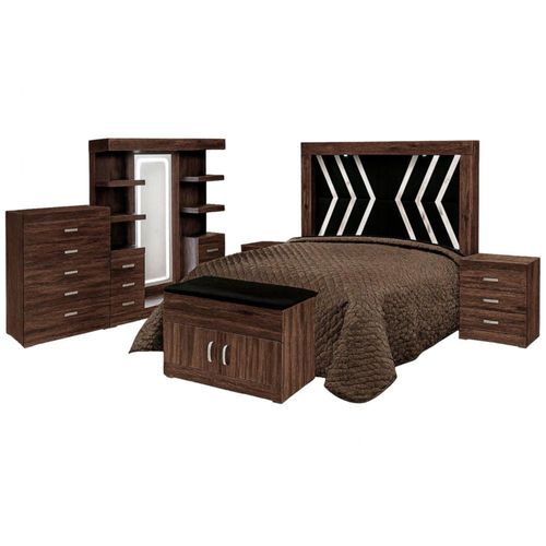 Recamara KS 5 Piezas Padua Capuchino Kessa Muebles