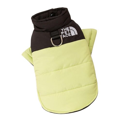 Abrigo de Algodón Acolchado con Capucha y Bolsillos para Perros y Gatos - Ropa de Invierno con Arnés para Razas Pequeñas como Bichón.HOGAWAY